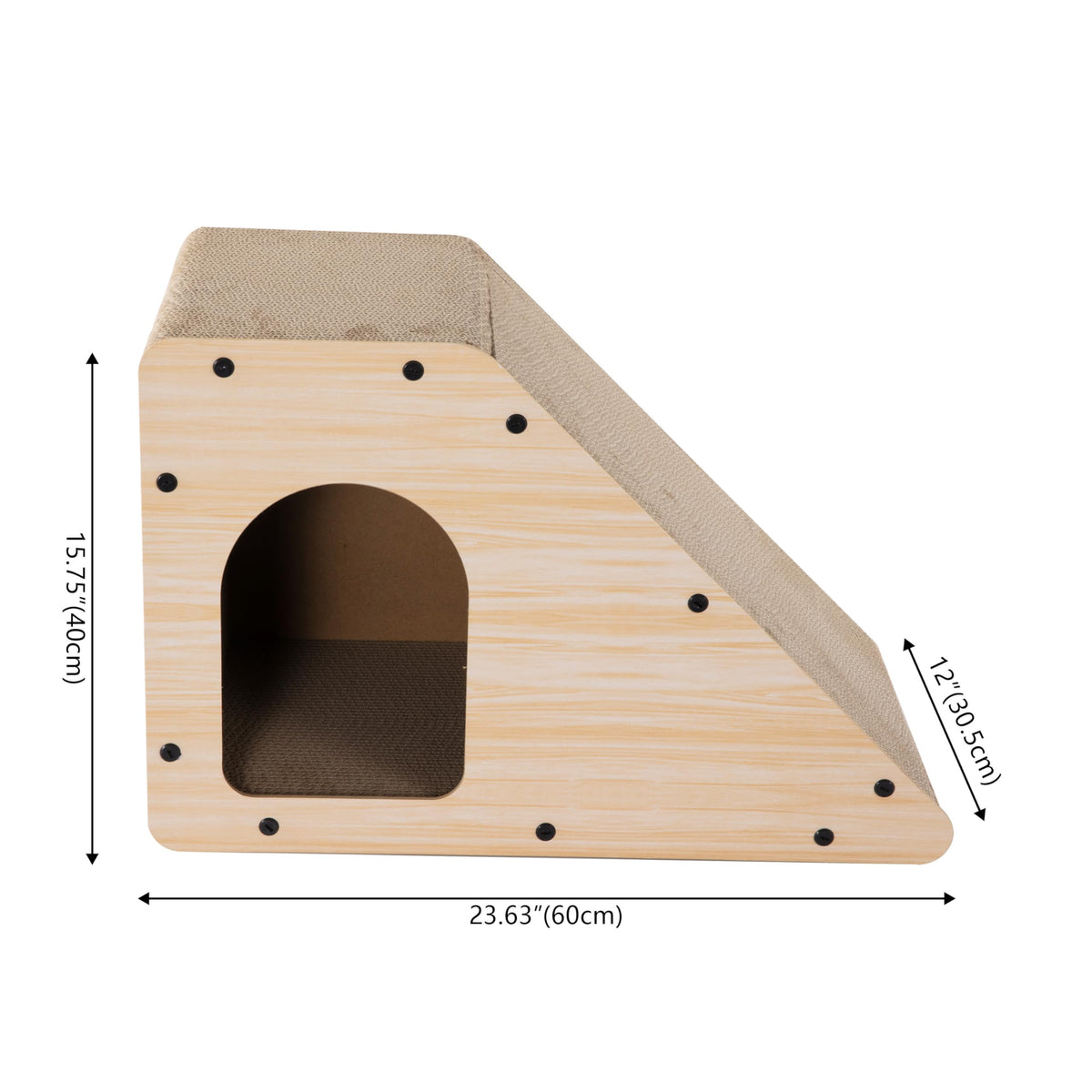 THE LICKER STORE Oak Wood Finish / 23.63" / Modern Scratching Posts