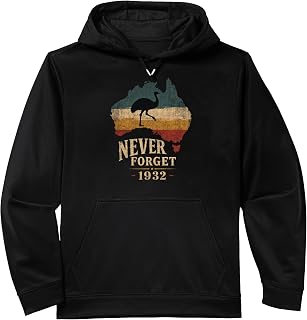 Emu Silhouette Never Forget 1932 Australia Performance Hoodie