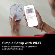 Kidde Smart Smoke Detector / 5 Inches / White Smoke Detectors & Fire Alarms