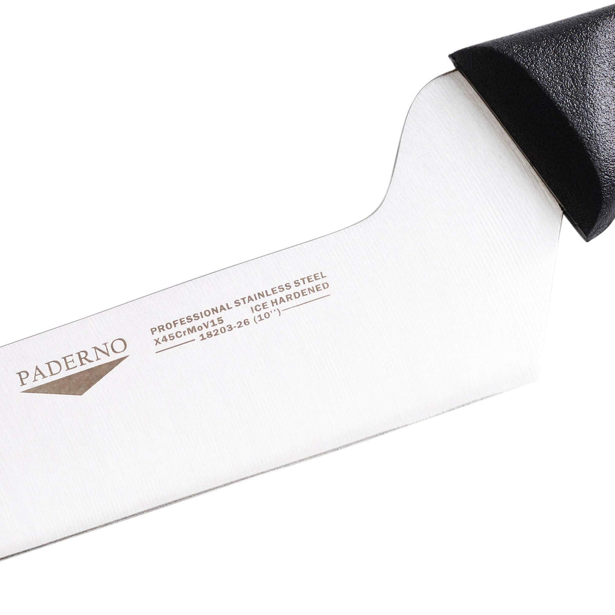World Cuisine 10" Offset Cheese Knife with Forged Blade by PADERNO – Stainless-Steel, Silver, Model 18203-26