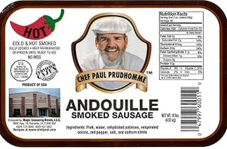 Magic Seasoning Blends Hot Andouille Sausage Rope, 5 Pound -- 2 per case.