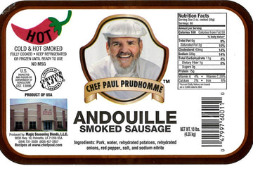 Hot Andouille Sausage Rope by Magic Seasoning Blends – 5 Pound (Pack of 2), Pack of 2
