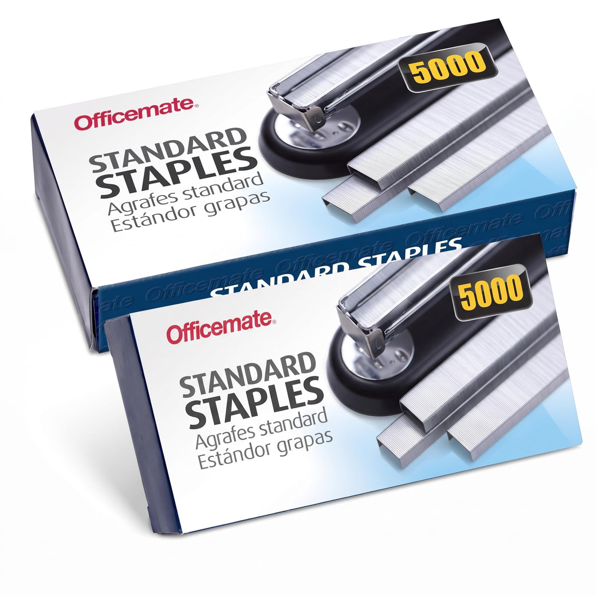 Standard Staples by Officemate – 5 Boxes (Pack of 2), 20 pounds, Alloy Steel, Silver, Pack of 2