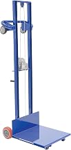 Vestil LLW-202058-FW Steel Lite Load Lift With Winch and Fixed Wheels 20 In. x 20 In. Platform 400 Lb. Capacity Blue