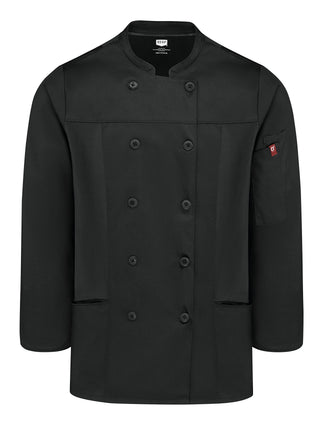 Women's Deluxe Airflow Chef Coat by Red Kap – XX-Large, Polyester, Black, Model 053WBK RG XXL