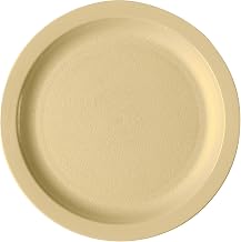 Cambro 825CWNR133 Dinnerware Plate Narrow Rim 8 1/4" Beige Case of 48