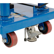 Foot Control Work Positioning Post Lift Table by Global Industrial – 43"L x 26"W x 44"H, Blue, Model MD6059A