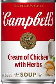 Campbell's Condensed Cream of Chicken Soup With Herbs, 10.5 oz Can