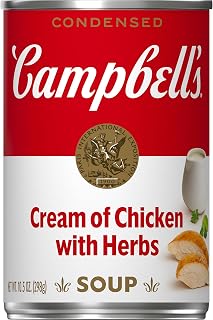 Campbell's Condensed Cream of Chicken Soup With Herbs, 10.5 oz Can