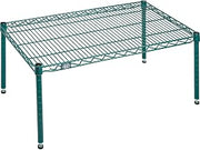 Nexel Poly-Green Wire Dunnage Rack, 36"W x 21"D x 14"H