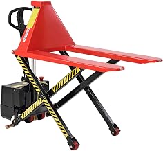Global Industrial High Lift Skid Truck, Battery Operated, 3300 Lb. Capacity, 27 x 44