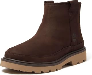 Timberland Womens Rowan Way Pull On Casual Boots Ankle Low Heel 1-2" - Brown
