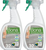 Bona Multi-Surface Floor Cleaner Spray - 32 fl oz - Unscented - Refillable - Residue-Free Floor Cleaning Solution for Stone, Tile, Laminate, and Vinyl Floors (Pack of 2)