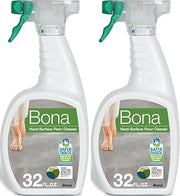 Bona Multi-Surface Floor Cleaner Spray - 32 fl oz - Unscented - Refillable - Residue-Free Floor Cleaning Solution for Stone, Tile, Laminate, and Vinyl Floors (Pack of 2)