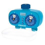 Easy 2-Zone Electronic Timer w/13 Program Presets by Aqua Joe – Blue, Model AJ-ET2Z