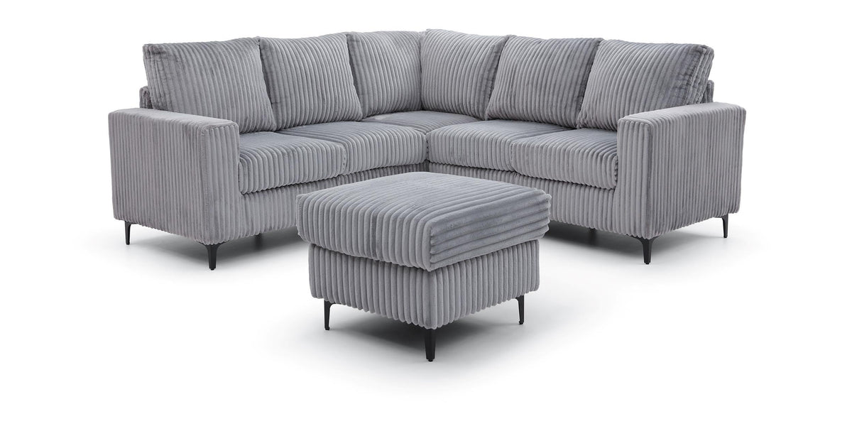 Houston Sectional Gray by Glory Furniture – Polyester, Grey, Model G00325B-SC