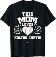 This Mom Loves Kolton Curtis Prospect Baseball Fan Gear T-Shirt