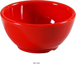 Yanco Mexico Collection RED Speckled Melamine Bowl 10 Oz 4 1/2" BOX of 48