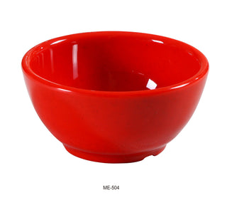 Mexico Collection RED Speckled Melamine Bowl 10 Oz 4 1/2" BOX of by Yanco – 10.0 ounces, Melamine, red speckled, Pack of 48, Model ME-504