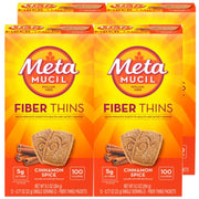 Fiber Thins by Metamucil – 9.3 Ounce (Pack of 4), Brown, Pack of 4