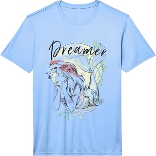 Disney Little Mermaid Ariel Dreamer Paint Sketch T-Shirt Performance T-Shirt