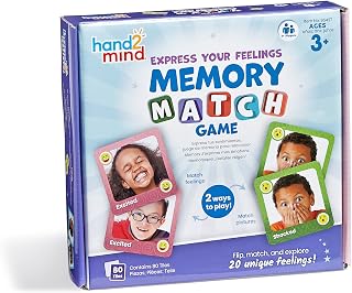 hand2mind Express Your Feelings Memory Match Game, Emotion Cards