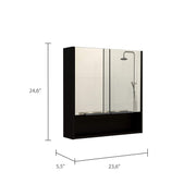 DEPOT E-SHOP Black Wengue / Modern / 1 Medicine Cabinets