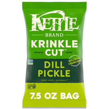 Potato Chips by Kettle Brand – 7.5 Ounce (Pack of 1), Dill Pickle, Model 200790114401