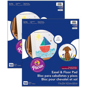 ® Easel Pad by Pacon – 17-inch x 20-inch, Paper, white, Pack of 2, Model PACMMK11200-2
