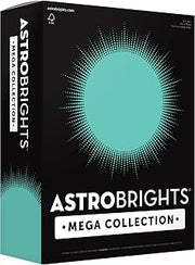 Astrobrights Mega Collection, Colored Paper, Punchy Pastel Blue Bliss, 625 Sheets, 24 lb./89 gsm, 8.5" x 11" - MORE SHEETS! (91730)