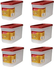 Rubbermaid Dry Food Storage 10 Cup Clear Base Featuring Graduation Marks Pack of 6