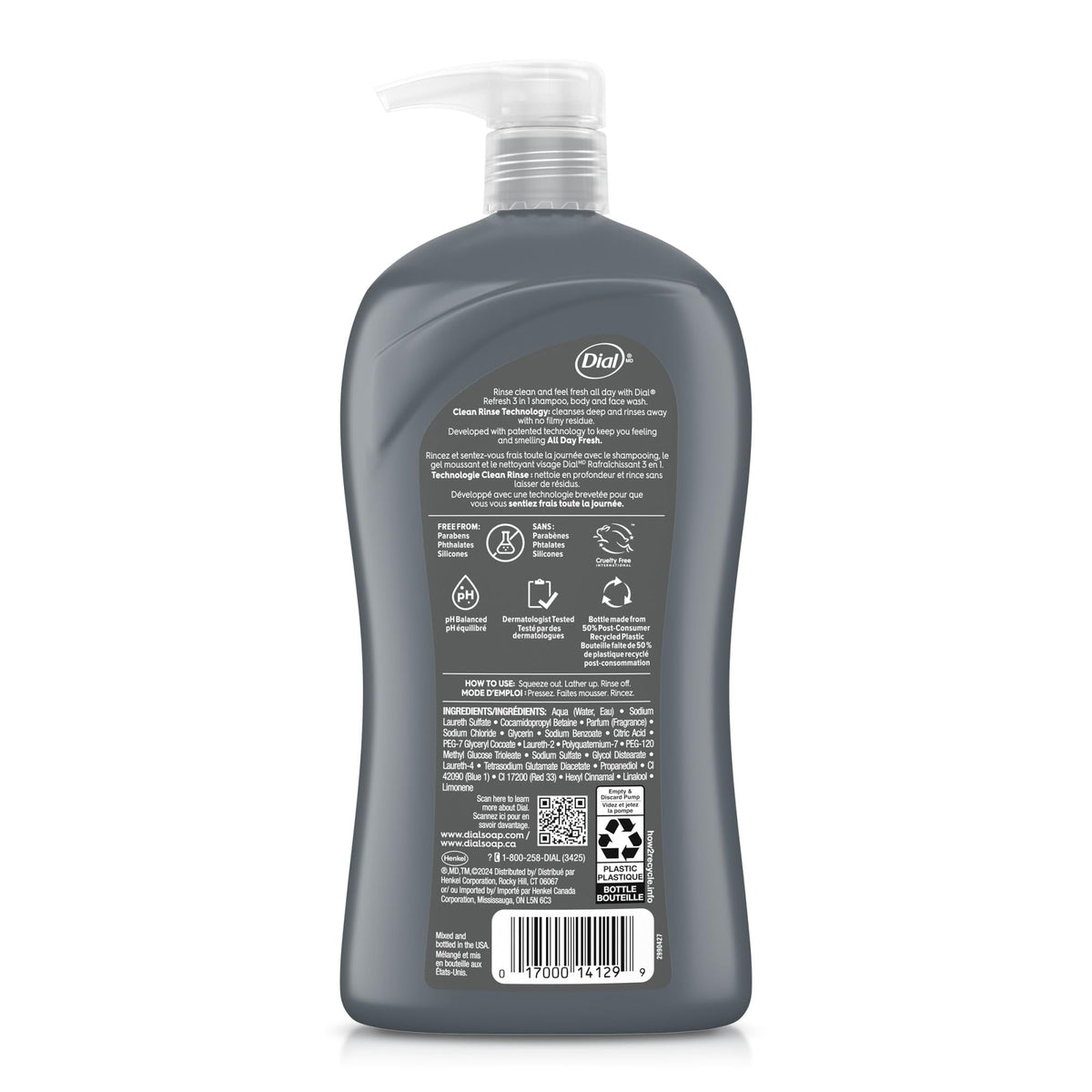 Dial Fresh / 32 Fl Oz (Pack of 1) / black Body Washes