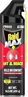 Raid MAX Ant & Roach Killer Spray, Kills on Contact, Keeps Killing for up to 6 Months, 14.5 oz