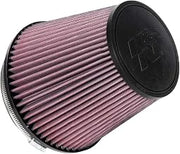 High-Flow Original Lifetime Universal Clamp-On Air Filter: High Performance by K&N – Cotton, Red, Model RU-1042