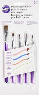 Wilton 5-Piece Decorating Brush Set, Synthetic Bristles