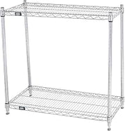 Global Industrial 2 Shelf, Chrome Wire Shelving Unit, Starter, 36" W x 12" D x 34" H