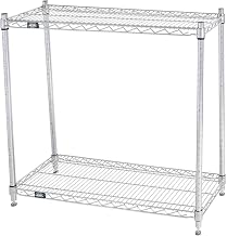 Nexel ESD, 2 Tier, Wire Shelving Starter Unit, 36"W x 12"D x 34"H
