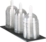 Countertop Dome Lid Organizer by DISPENSE-RITE – 1 Count (Pack of 1), Polystyrene, Black, Model FDL-3