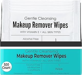 World Amenities Individual Makeup Remover Wipes, 500 Individually Wrapped