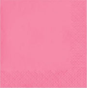 Creative Converting Celebrations Disposable Party Paper Napkins, Candy Pink, 6.5 in, 20 ct