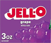 Jell-O Gelatin Dessert Mix, Grape, 3 oz Box