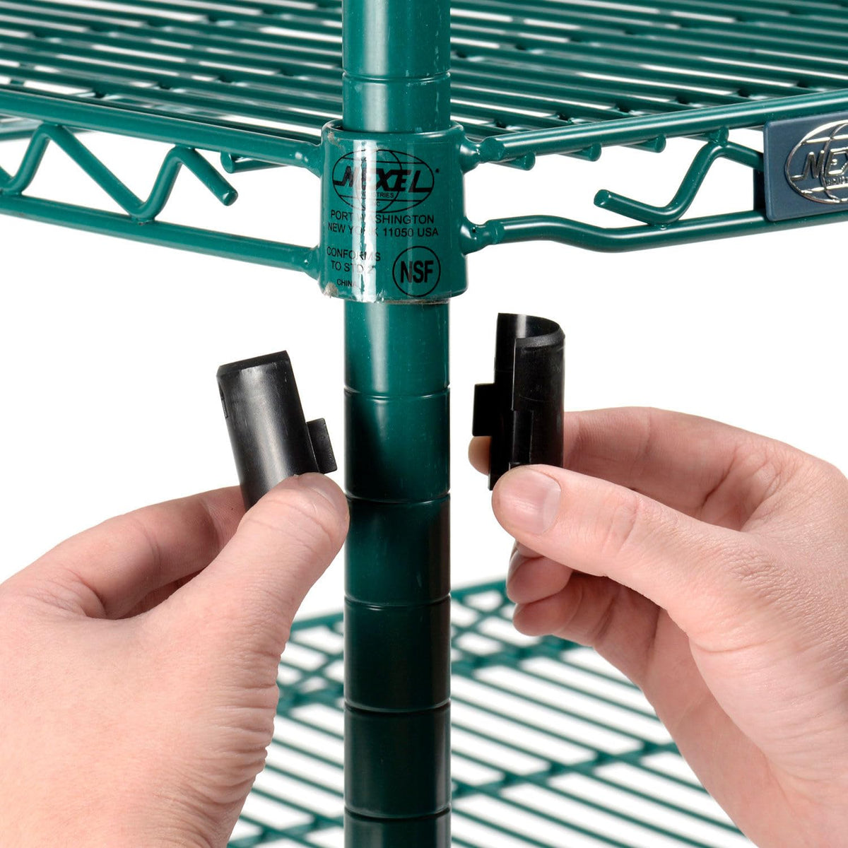3 Shelf CART by Nexel – Alloy Steel, Green Epoxy, Model SC2436NG3