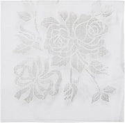 Hoffmaster 125040 Linen-Like Select Unembossed Dinner Napkin, 1/4 Fold, 17" Length x 17" Width, Silver Prestige (Case of 300)