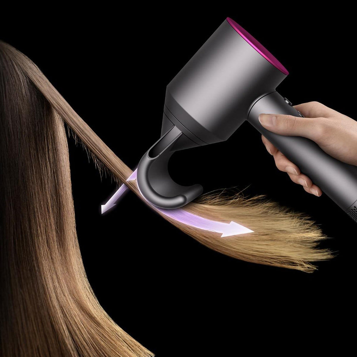 Flyaway Attachment for Dyson Supersonic™ Hair dryers – Plastic, Black, Model 971618-02