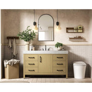 Elegant Kitchen and Bath 54" Single Bathroom Vanity in Honey Brown by Elegant Lighting – unspecified, Wood, Honey Brown, Model VF60654MHB