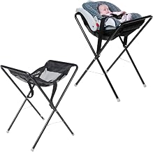 Koala Kare Infant Seat Kradle – Secure, Table-Height Infant Carrier Holder with Tubular Steel Legs, Foldable & Compact Design, Machine-Washable Mesh (Model KB115-02)