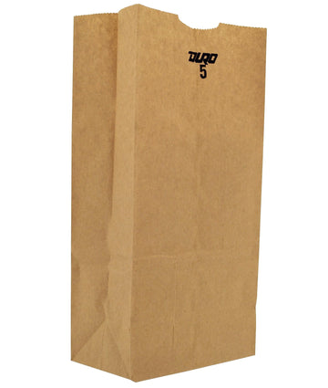 Grocery Bag by Ensure – 5.25" x 3.4" x 10.9, 5.0 pounds, Paper, Kraft, Model 18405