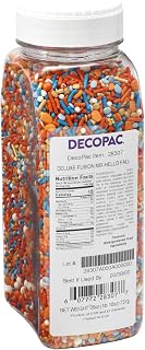 DecoPac Fall Deluxe Fusion Mix Sprinkles, 26oz, Shaped Candy Sprinkles in Handheld Container, Edible Decorations For Thanksgiving Celebration Cakes, Cupcakes, Cookies and Donuts