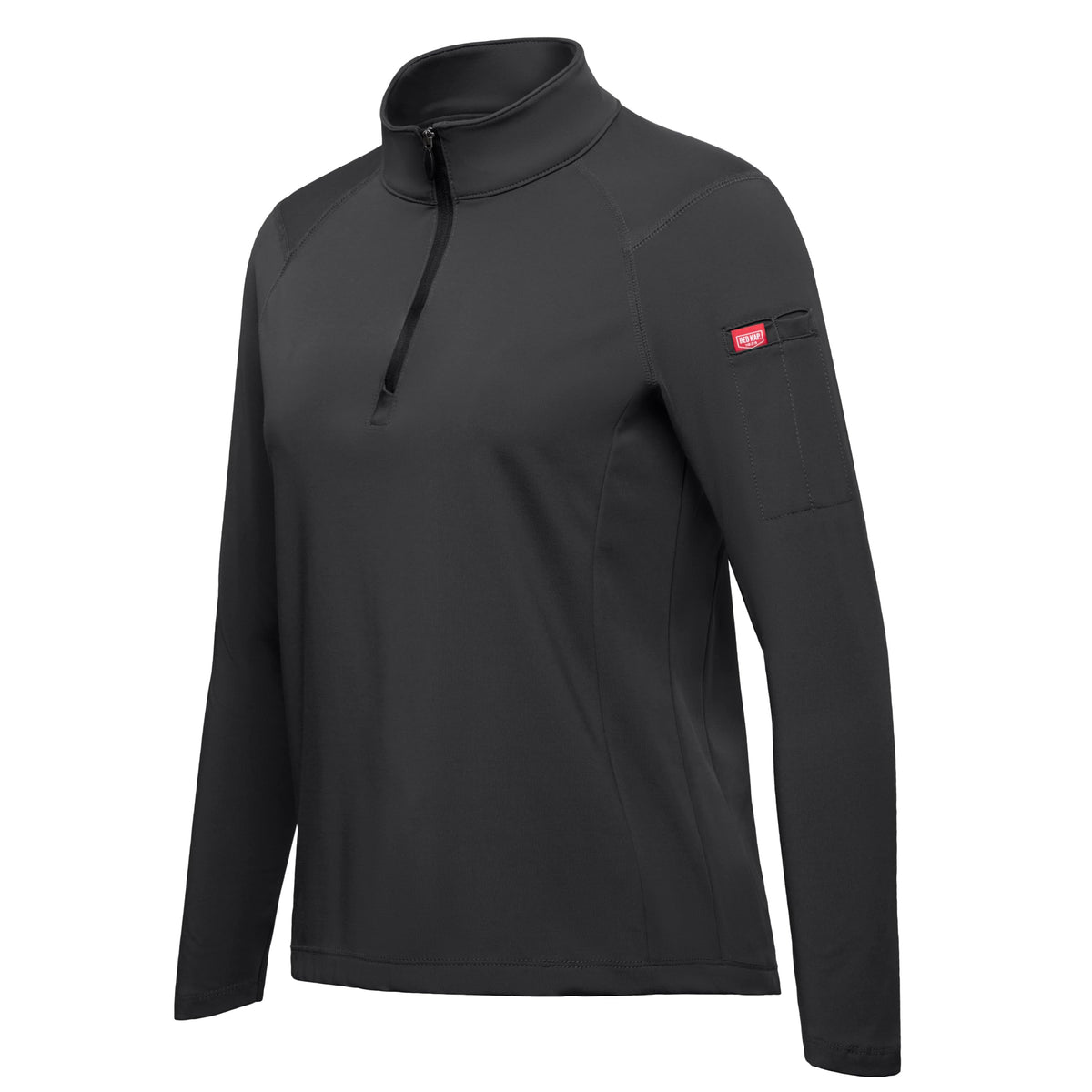 Red Kap 3X-Large / Black / Performance Stretch Jersey 1/4 Zip Pullover Sweaters