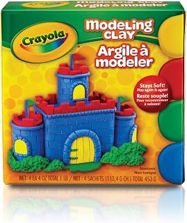 Crayola Modeling Clay, 4 Classic Colors (16 oz), Art and School Supplies for Kids, Gifts for Boys & Girls